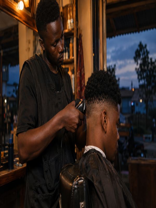 Barbershop business in Kenya